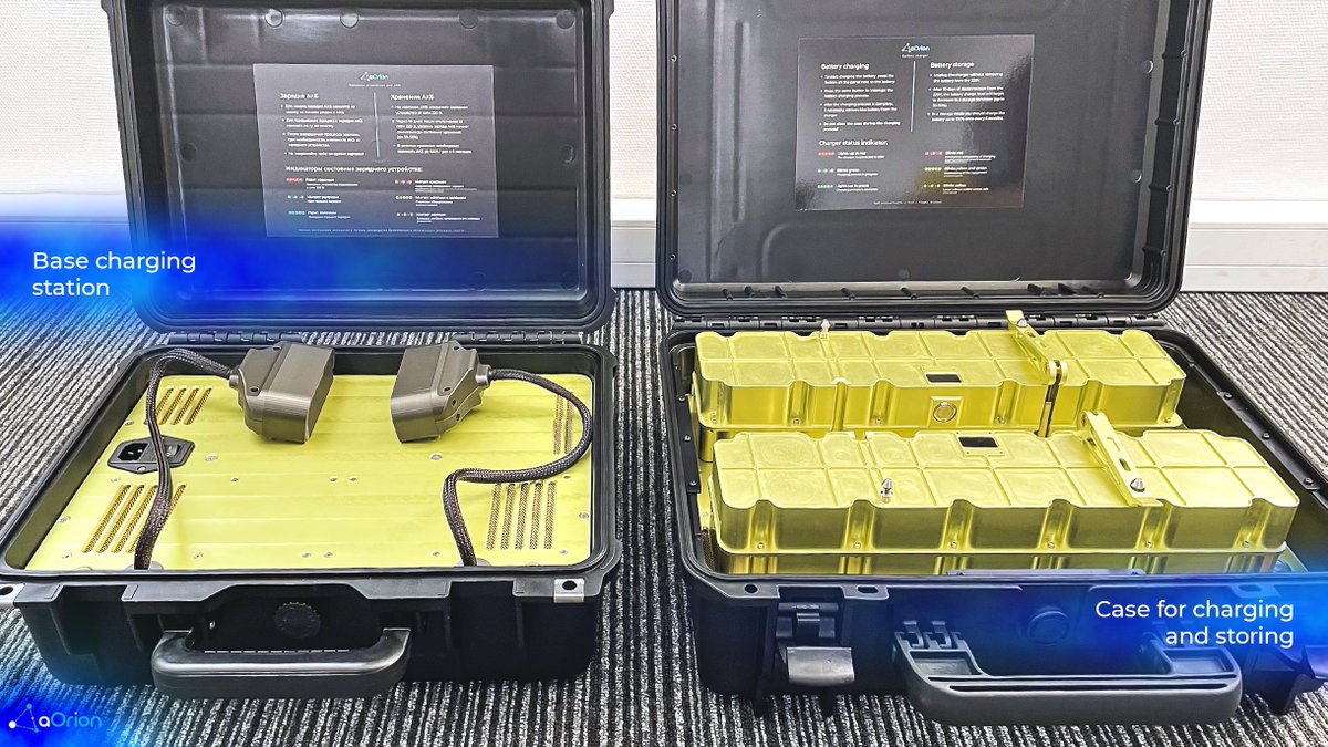 aorion_drones's tweet photo. aOrion chargers are easy to use. The charger only needs to be connected to 220V power grid and press the start button. All battery and charging parameters are controlled automatically.
#VTOL #robotics #helie #helicopter #newtechnology #innovation #drone #design #tech #monitoring https://t.co/Q2SEisZUAw
