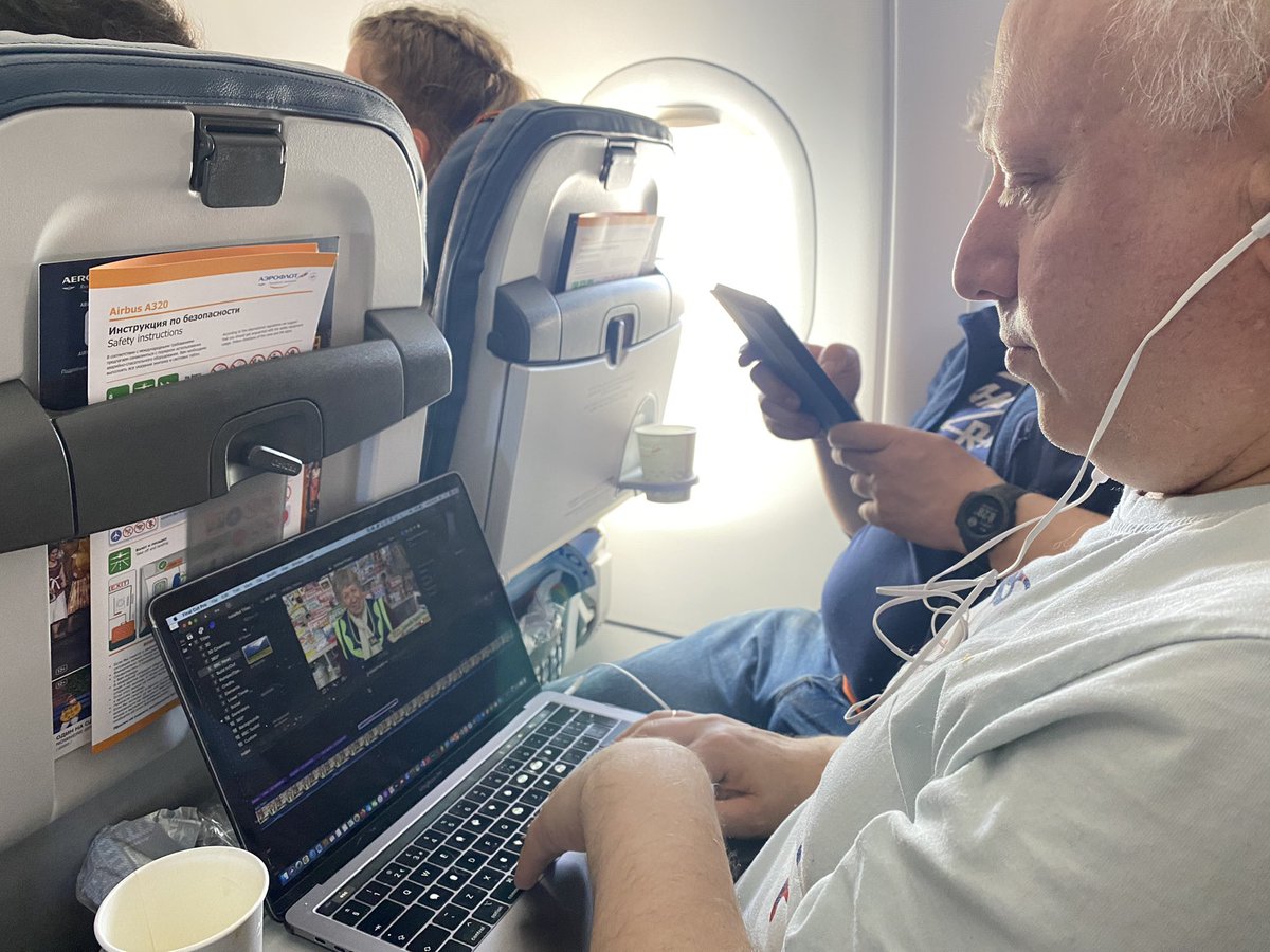 On flights around Russia, @BBCSteveR often edits his #ValentinasKiosk videos!