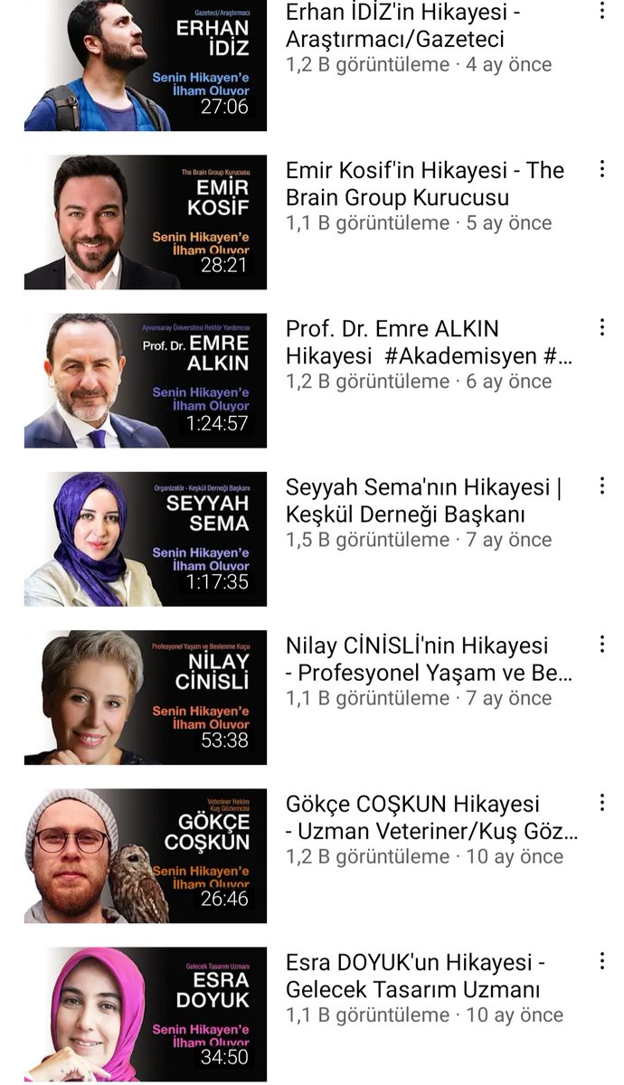 37 konuk...
37 farklı hikaye...
İlk günden bugüne...
En şeffaf en samimi haliyle...
İlham alınası çok özel ve kıymetli  yaşanmışlıklar biriktiriyoruz. 
Hepsi ve devamı <a href="/seninhikayenorg/">Senin Hikayen</a> #youtube kanalımızda.  youtube.com/c/SeninHikayen…