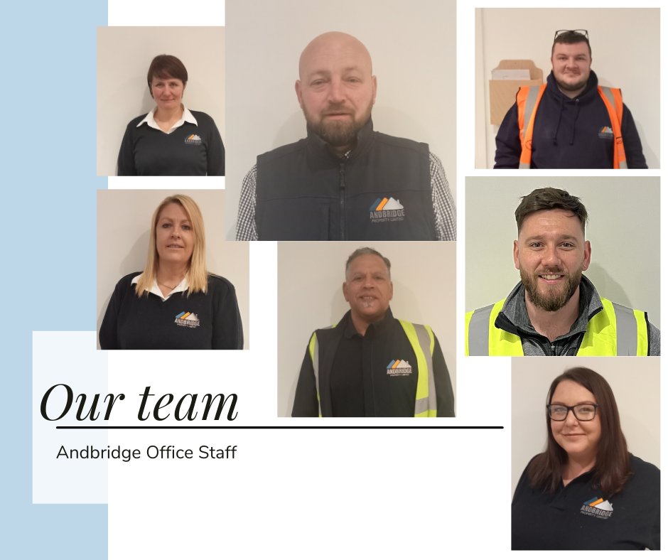 AndbridgeL's tweet photo. Introducing our Andbridge Office Staff. Part 2 with our tradesmen is to follow.
Helping you and your house become better acquainted.
Quality construction, Honest service and great value.
#Construction #renovations https://t.co/N68OLiyB13