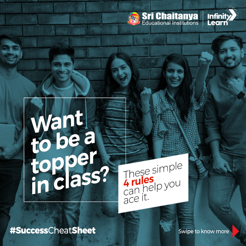 Sri_Chaitanya_'s tweet photo. Being a topper in the class is no hard task. All you must do is follow these simple tricks and soon you will see your grades, marks, and ranks improve drastically. For more such pro-level tips, follow #SriChaitanya.

#SriChaitanyaEducationalInstitutions #SuccessCheatsheet