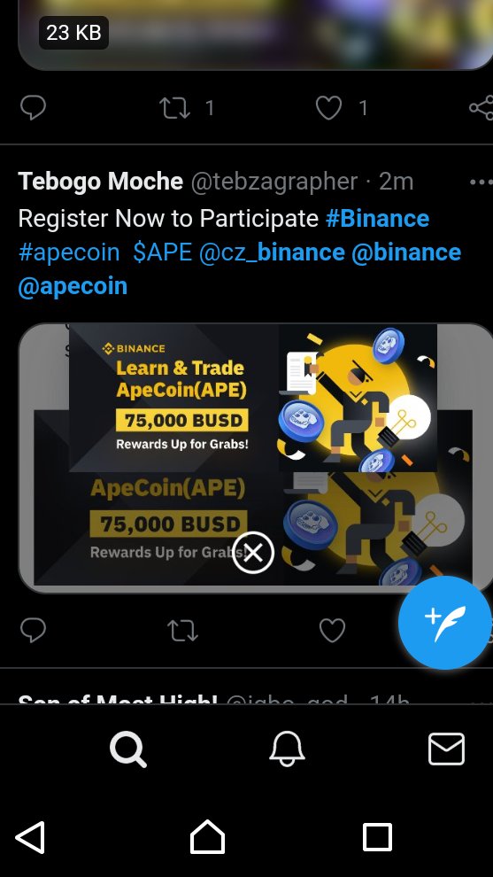 tebzagrapher's tweet photo. @sp_nfts @ape @binance @FTX_Official @Uniswap @kucoincom @Gemini @SushiSwap @MandalaEx @BKEXGlobal @krakenfx @Bybit_Official @HuobiGlobal @aexplus @AAXExchange @BTCEX_exchange @Tokocrypto Sure Dude, you can get your @apecoin on/at @binance platform. Here's a referral link https://t.co/vFv4J1gSzp https://t.co/ZjfUYGY2Dk