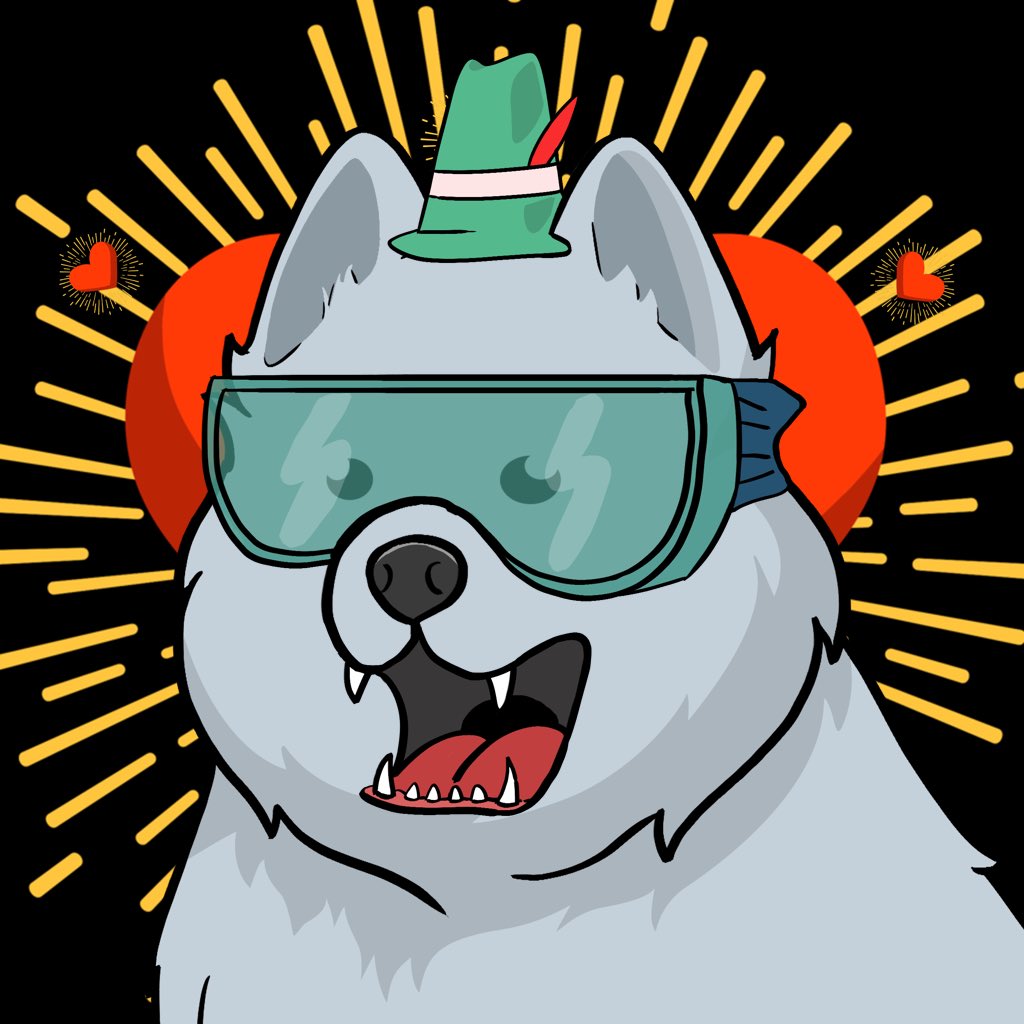 Samo shorts.
Once <a href="/Ekim_Crypto/">Ekim_Crypto</a> went swimming in a good mood. In the pool he saw a new gal and that was love at first sight. In a short time they married and lived happily ever after — 🐕❤️🐕 —