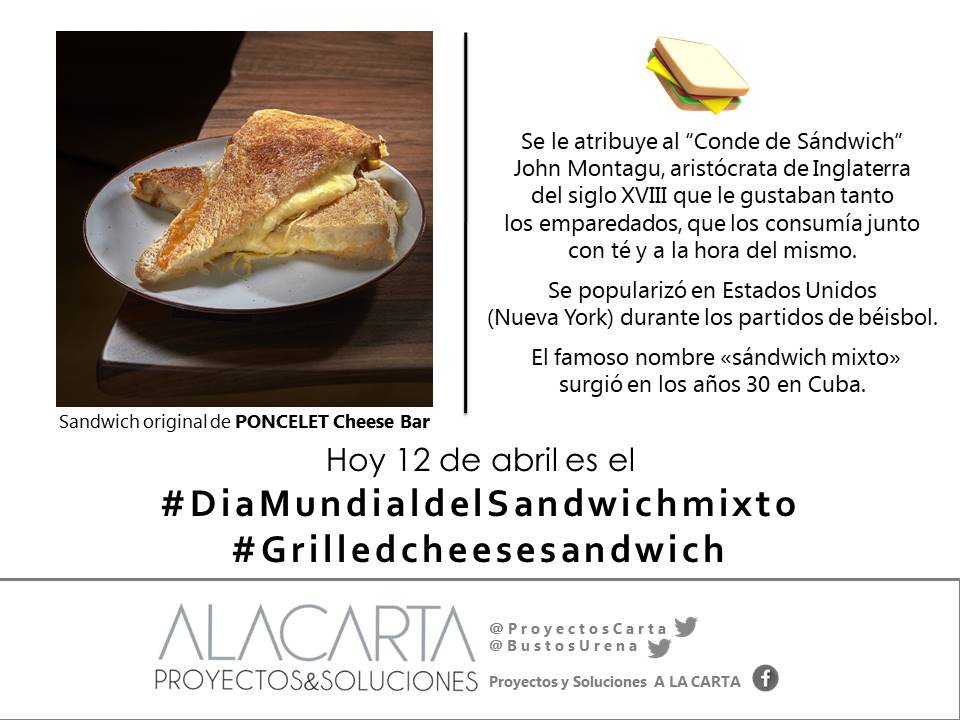BustosUrena's tweet photo. #diamundialdelsandwichmixto 
#grilledcheesesandwich
¿Quién lo creo, dónde y país con más consumo?

Dos rebanadas de #pantostado con #jamón y #queso
Si el queso es bueno mejor, lo puedes probar en 
@PonceletQuesos y #ponceletcheesebar

#sandwich #emparedado #gastronomia #comida https://t.co/QU7kAVVeIT
