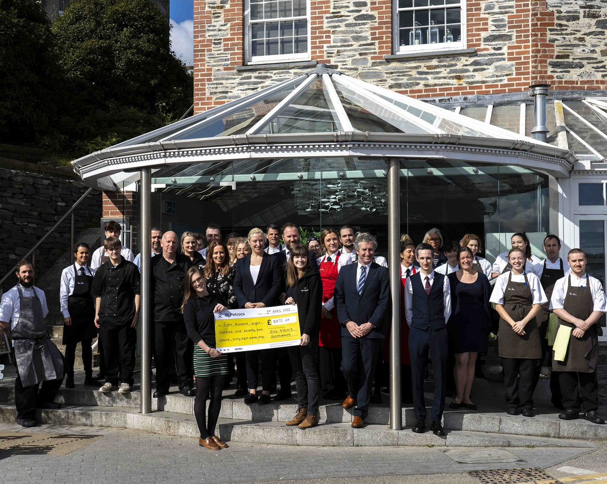 Rick Stein Restaurants (@ricksteinrest) on Twitter photo We're very proud to have raised £8,800 for <a href="/stpetrocs/">St Petrocs</a> at our charity lunches earlier this year. A big thank you to everyone that supported the lunches in Padstow - the donation will go to support the charity's fantastic work with homeless people across Cornwall❤️ We're very proud to have raised £8,800 for <a href="/stpetrocs/">St Petrocs</a> at our charity lunches earlier this year. A big thank you to everyone that supported the lunches in Padstow - the donation will go to support the charity's fantastic work with homeless people across Cornwall❤️