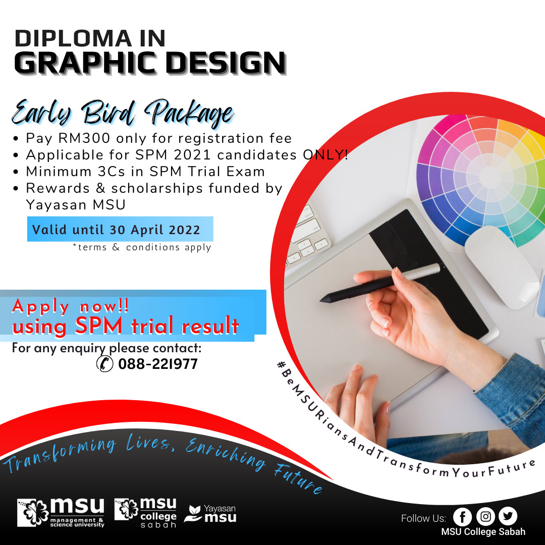 naliah1's tweet photo. To those yang berminat sambung study (any courses) PROMOSI MSU COLLEGE !! yuran pendaftaran hanya sebanyak RM200 sahaja ! Daftar sekarang dan jangan lepaskan peluang 😍😍

#Spm2021 #STPM #ePemula @KKCity @TuaranTown_ https://t.co/KWATYdJlVx