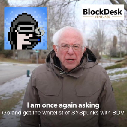 johndonncrypto's tweet image. @BD_Ventures @SysPunks 
#SYScoin
#SYSpunks
#Whitelisting