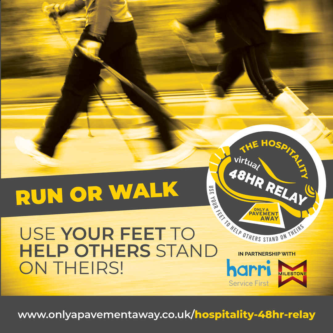 apavementaway's tweet image. Registration is open for the #hospitality #48hr #Relay 

A virtual team event running or walking in 1 hour time slots. The aim to cover the most miles, help raise £ &amp;amp; claim the🏆 and having some fun!

Sign up your team today  bit.ly/48HRVIRTUALREL…