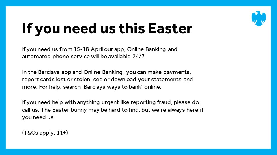 Barclays UK Help on Twitter "Our app, Online Banking and automated