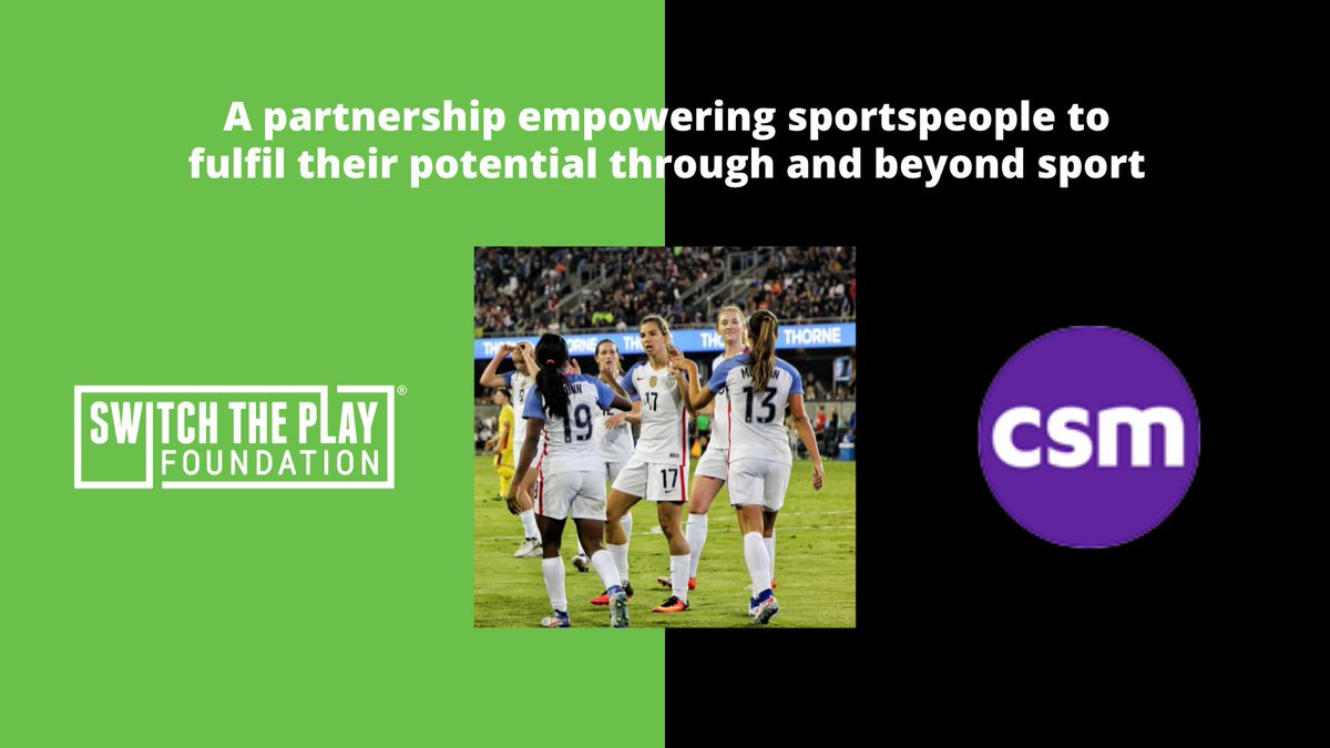 Our CEO @RobYoung78 said, ‘We are delighted to join forces with @csm_live to give athletes access to one of the world’s leading sport and entertainment agencies.’ Read more about the partnership on our website 👇 switchtheplay.com/news/csm-partn…