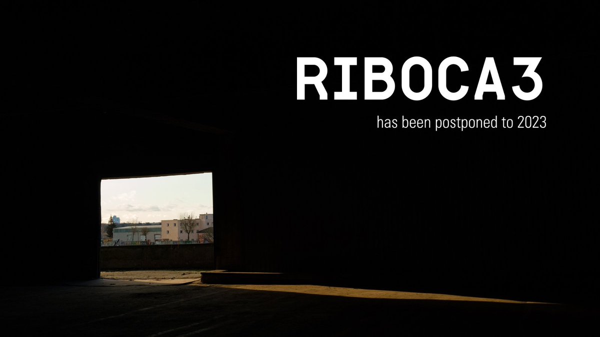 RIBOCA3 pārcelta uz 2023. gadu
RIBOCA3 postponed to 2023
RIBOCA3 переносится на 2023-й год

Read full statement on our website. rigabiennial.com/en/riboca3-pos…