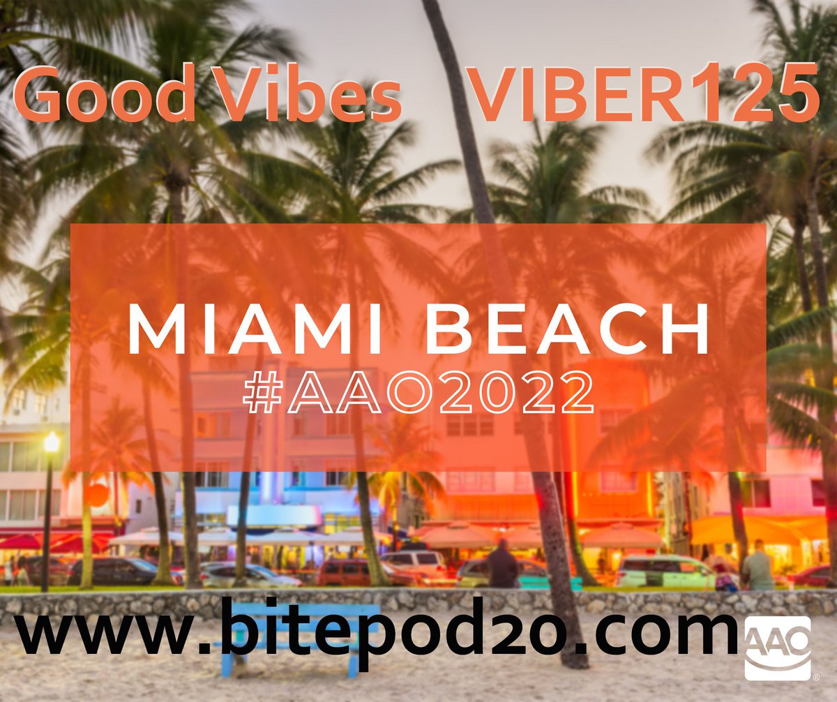 Special offer on High Frequency Vibrations during the AAO 2022 MIAMI
at bitepod20.com 
Delivered to your hotel in Miami!

#orthodontics #invisalign