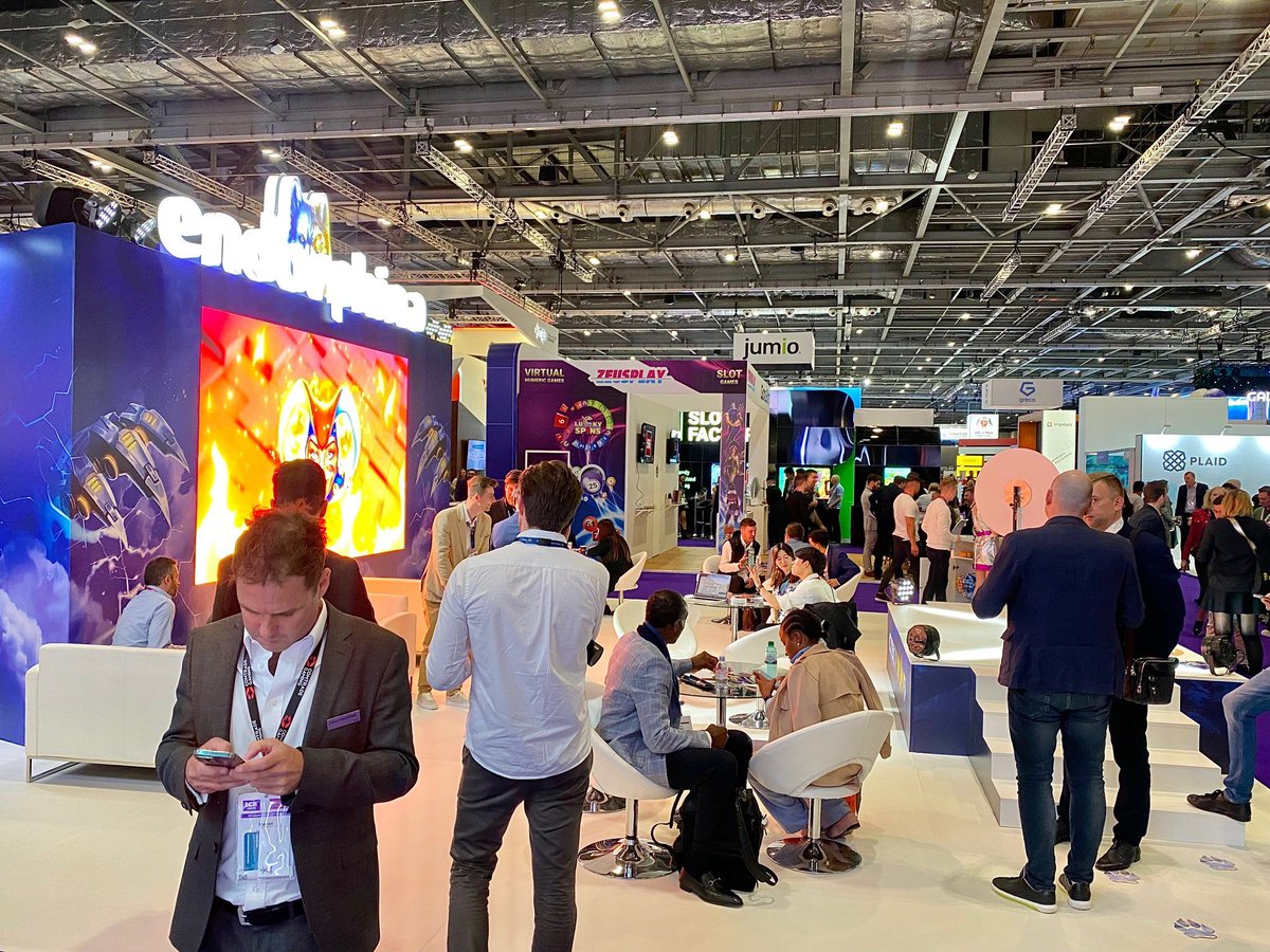 SymphonyCareer's tweet photo. Can you guess where we are? 
#SymphonySolutions team members are currently attending ICE365 London 2022, the Biggest iGaming Conference in Europe.
Looking forward to meeting you there.
#igaming #icelondon2022 https://t.co/pvD82Qrius