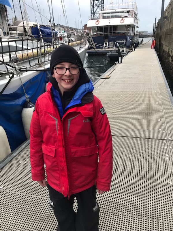 mummyto21's tweet photo. @StAntsPrimary7 @StAnthonysSAPS @MrsMcBurnieHT 
What an amazing week my boy is having on board the 72ft Alba Explorer! He’s on this adventure with Boys Brigade and loving it ❤️here he is on deck in the snake pit enjoying a pie after steering the yacht. I am so proud of him ❤️ https://t.co/zBuGF7p5sS