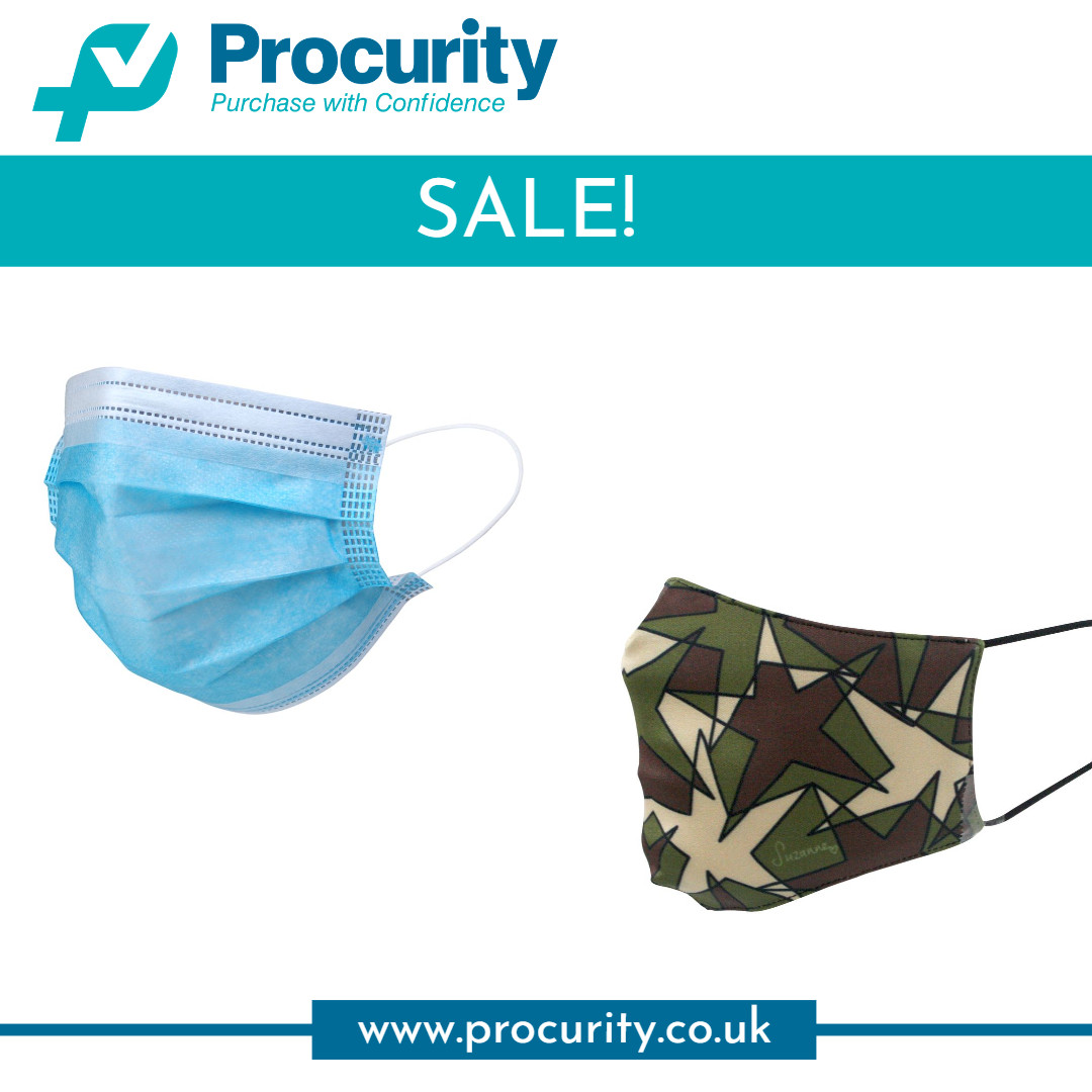 Procurity1's tweet image. Shop our face mask sale and grab yourself a great deal on disposable and fabric face masks with Procurity’s quality at fantastic prices! Shop sale now 👉  procurity.co.uk/product-catego… #sale #masks #safetyfirst #masksupplies