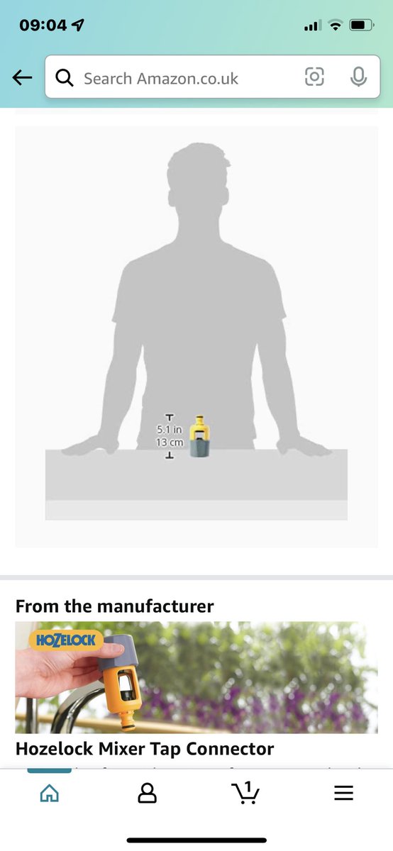 Looking to buy a hozelock tap connector.. might have to go with something a bit bigger!