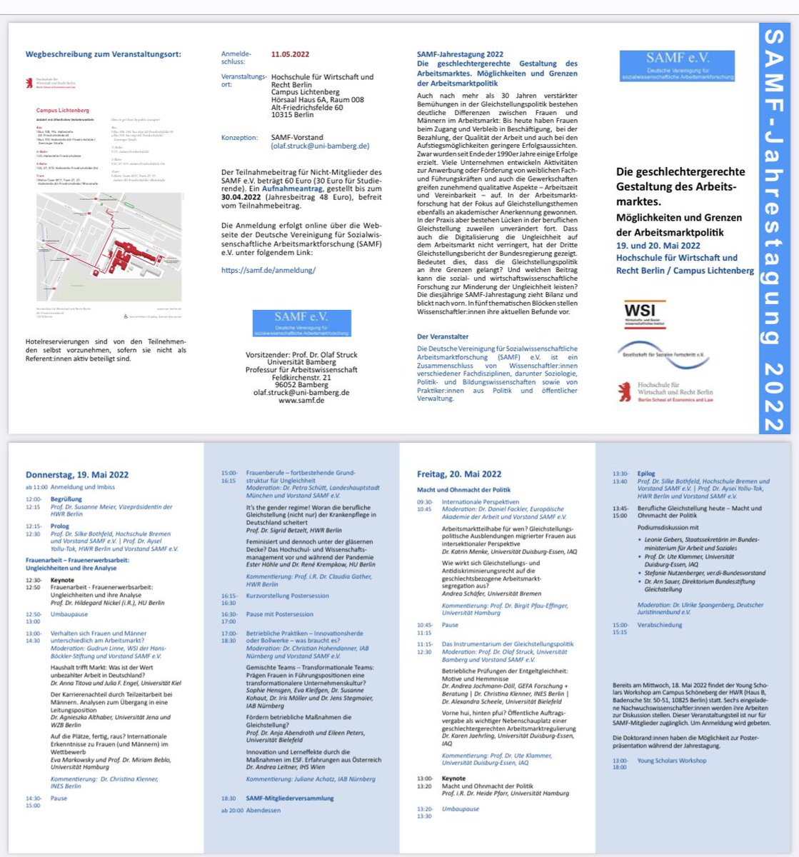 Spannende Studie mit wichtigen Implikationen für die Praxis. Freue mich auf den Vortrag dazu von <a href="/EMarkowsky/">Eva Markowsky</a> auf der #samf Jahrestagung 2022 „Die geschlechtergerechte Gestaltung des Arbeitsmarktes“ Gemeinsam mit <a href="/WSIInstitut/">WSI Düsseldorf</a> und <a href="/SozFortschritt/">Gesellschaft für Sozialen Fortschritt e.V.</a>