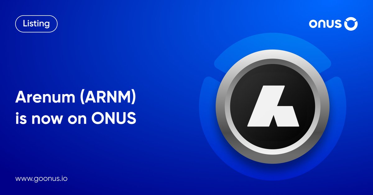 ONUSFinance's tweet photo. 🎮 #ONUS New Listing: $ARNM

@Arenum_official is here to lead the Gaming Metaverse revolution with bold innovation and relentless pursuit for perfection!

Trading pair #ARNM to #USDT or #VNDC on #ONUS. 💸

📌 Details: https://t.co/uEd2O7qTiP 

#Cryptocurrency https://t.co/2v3eHgf2NG