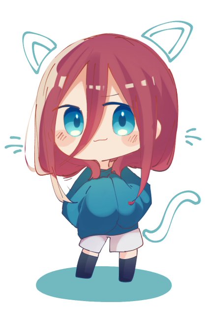 あわてるるさんがTwitterに投稿した中野三玖(五等分の花嫁)のイラスト。