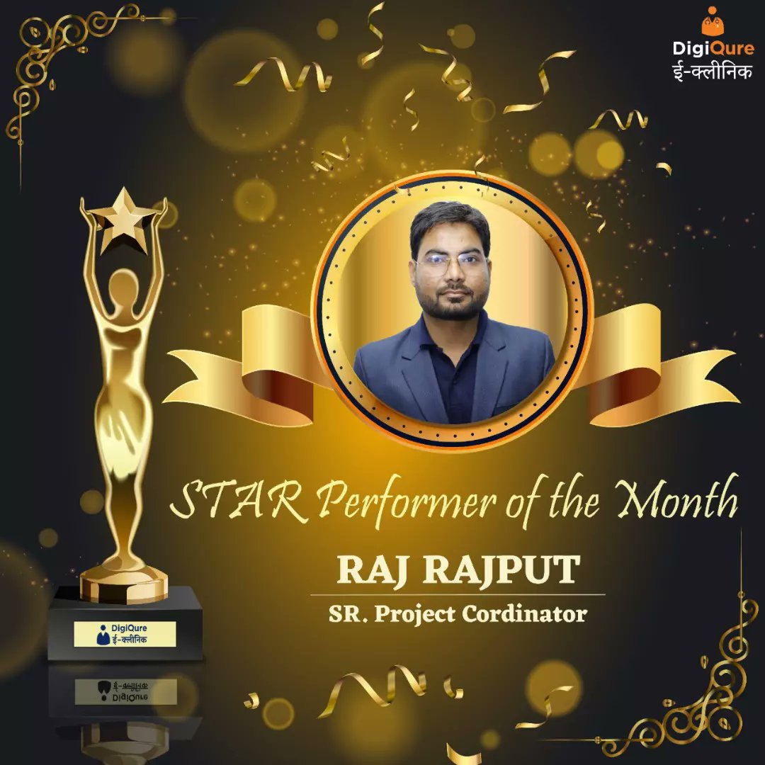 DigiQureEclinic's tweet photo. #StarPerformerOfTheMonth🤘
Your excellent performance is an inspiration to all. Keep up the great work!✨
Congratulations 👍

#employeeappreciation #goodspark #proudmoment #congratulations #digiqure #hardworkingteam #greatwork #starperformerofthemonth #appreciation https://t.co/KlDWDcgzFK