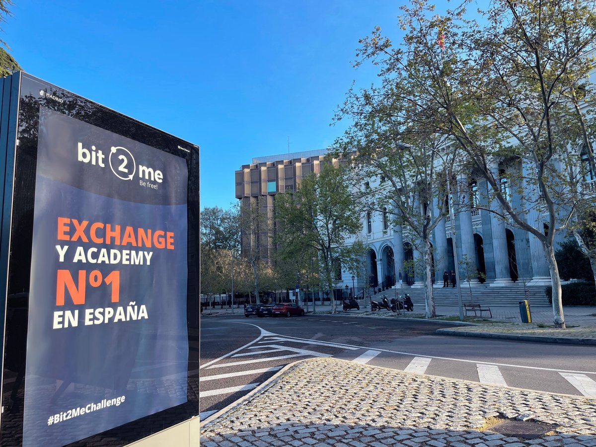 bit2me's tweet photo. 💥BOOM💥️Volvemos a Madrid a lo grande.
Podéis encontrar nuestros carteles en Gran Vía, Alcalá, Velázquez, Serrano o el Paseo de Recoletos.
Seguid atentos a nuestras redes. ¡Vamos a necesitar vuestra imaginación pronto! 😱 ¿Cuál creéis que será la sorpresa? #Bit2MeChallenge https://t.co/U5M0knelkS