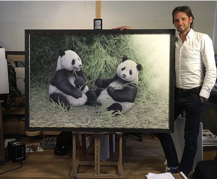 RensoTamse's tweet photo. A few years ago, in the studio.
Panda’s and a lot of bamboo 
150x100cm watercolor
#giantpanda #panda #watercolor  #art #painting  #artcollector #watercolour  #china #artcollector  #inspiration #wildlife  #realism #instaart #justdiggit🍀 #digitalartist #digitalart #digitalnft #nft https://t.co/LxxOgjwtQI