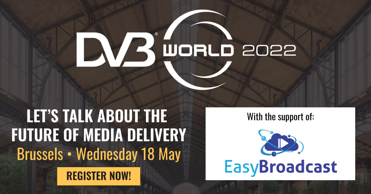 DVB_Project's tweet photo. Wonderful to see the #DVB community coming together to support our #unconference. ๐ Today we're sending thanks to @Easy_Broadcast, who kindly selected the "supporter" option when registering for #DVBWorld 2022. Join them! More info: https://t.co/OBtEo05Dn0 https://t.co/oFL4KNn3hz