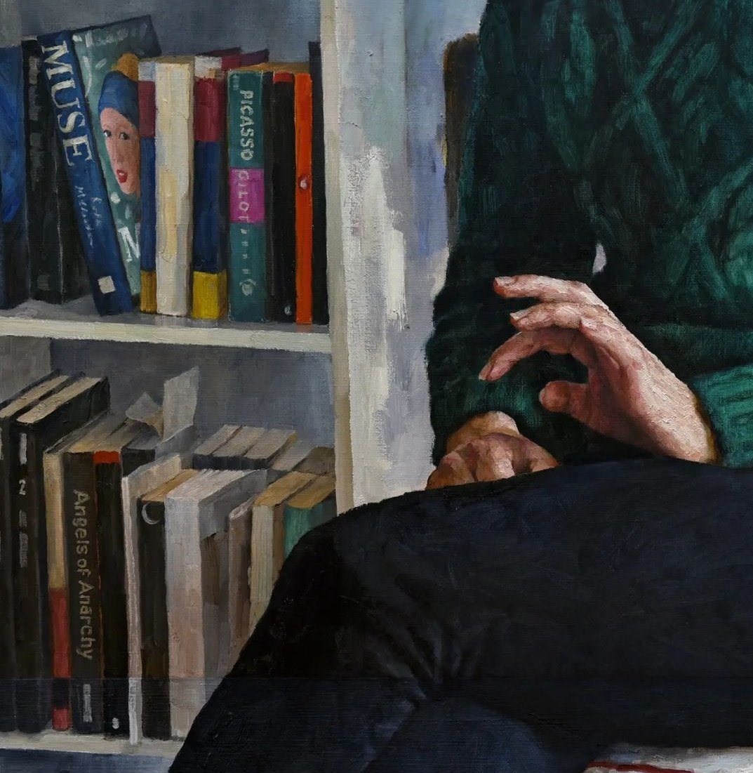 Ruth Millington (@ruth_millington) on Twitter photo I became a muse! It was such an honour to sit for this portrait by <a href="/dannyhowesart/">Danny Howes</a> in which he's captured me at home, surrounded by my art books, lost in thought I became a muse! It was such an honour to sit for this portrait by <a href="/dannyhowesart/">Danny Howes</a> in which he's captured me at home, surrounded by my art books, lost in thought