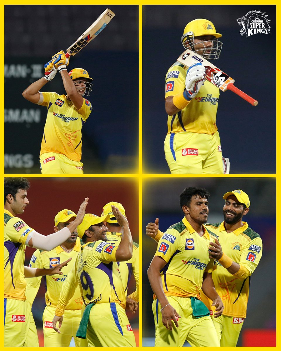 ChennaiIPL's tweet photo. Frames from our first Win! 😍
📸➡️ https://t.co/PZoshoSWgY

#CSKvRCB #WhistlePodu #Yellove 🦁 https://t.co/bNSYaAzRkt
