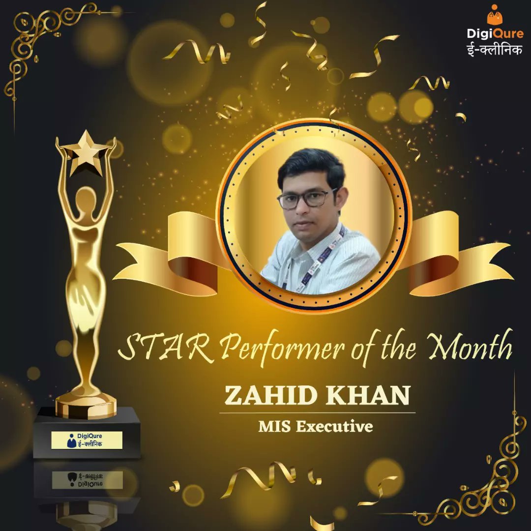 DigiQureEclinic's tweet photo. #StarPerformerOfTheMonth🤘
Your excellent performance is an inspiration to all. Keep up the great work!✨
Congratulations 👍

#employeeappreciation #goodspark #proudmoment #congratulations #digiqure #hardworkingteam #greatwork #starperformerofthemonth #appreciation https://t.co/epDi5ZrUNH