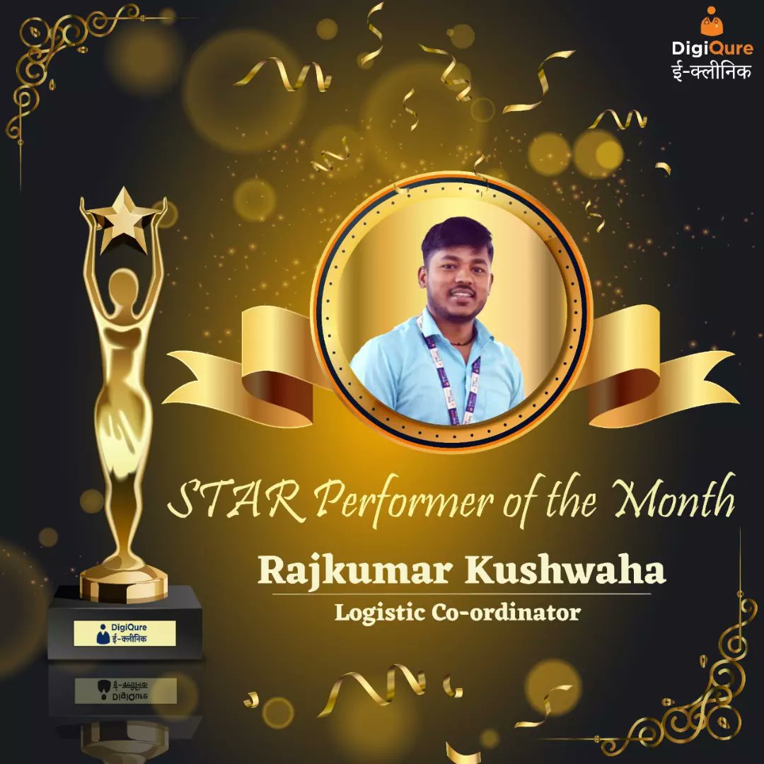 DigiQureEclinic's tweet photo. #StarPerformerOfTheMonth🤘
Your excellent performance is an inspiration to all. Keep up the great work!✨
Congratulations 👍

#employeeappreciation #goodspark #proudmoment #congratulations #digiqure #hardworkingteam #greatwork #starperformerofthemonth #appreciation https://t.co/epDi5ZrUNH