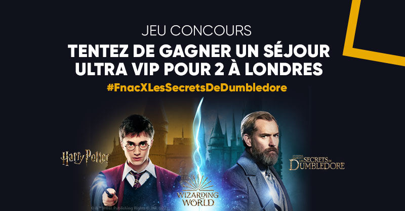 Fnac's tweet photo. JEU CONCOURS 🚨| Les Animaux Fantastiques : Les Secrets de Dumbledore sort aujourd’hui au cinéma ! Tentez de gagner un séjour ultra VIP pour 2 à Londres. Réponds à ce tweet avec #FnacXLesSecretsDeDumbledore &amp; découvre ton animal magique. 😉 https://t.co/BQ2v9sckwP 

@warnerbrosfr https://t.co/6ZfPWtvAPb