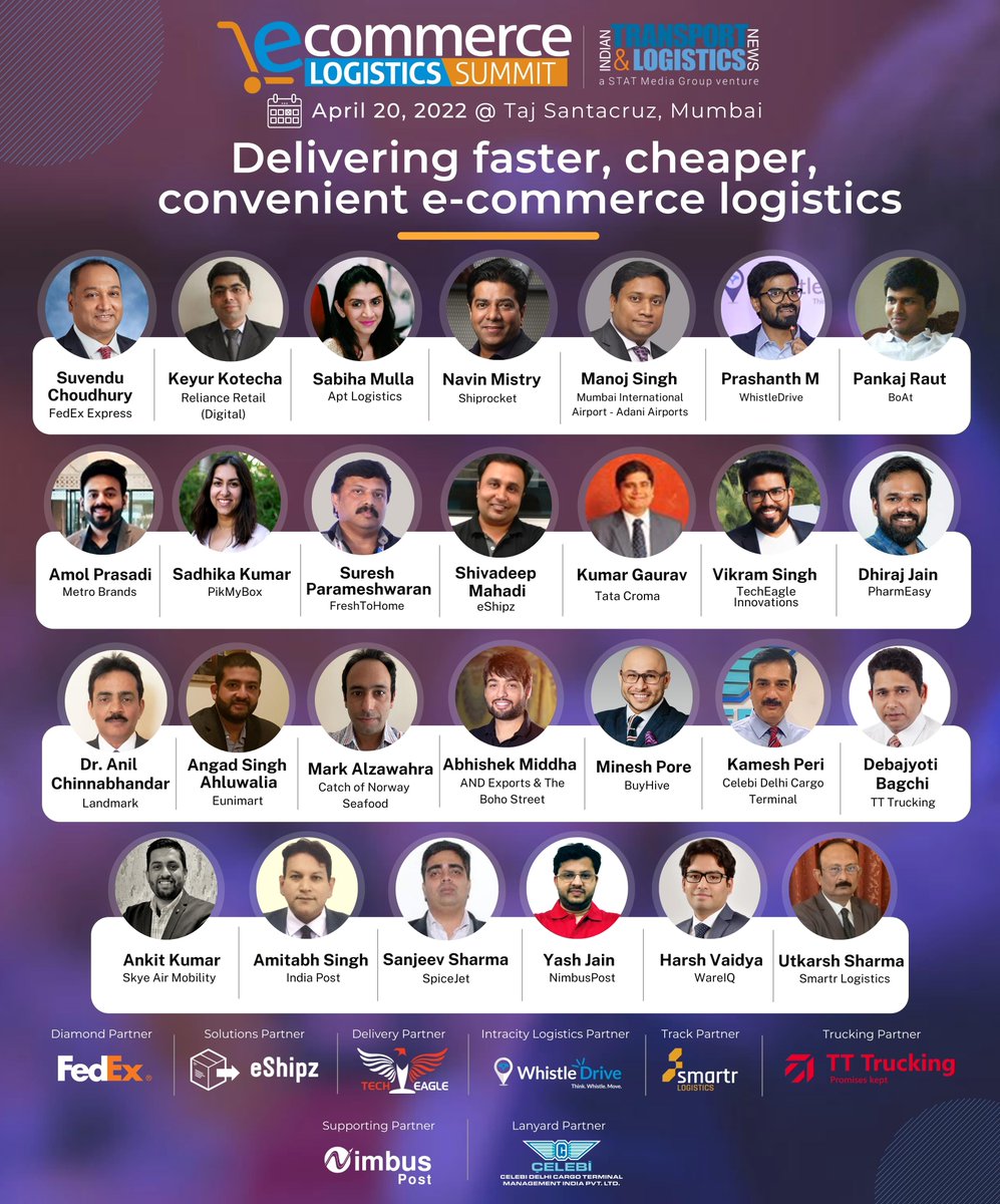 Countdown begins! 7 days to go!

Here in ITLN, we are preparing for the 2nd edition of our #EcommerceLogisticsSummit. See you at #TajSantacruz in #Mumbai on April 20, 2022.

#SmartrLogistics #ecommerce #supplychain #delivery #onlineshopping

Register - lnkd.in/gfmXbhcb