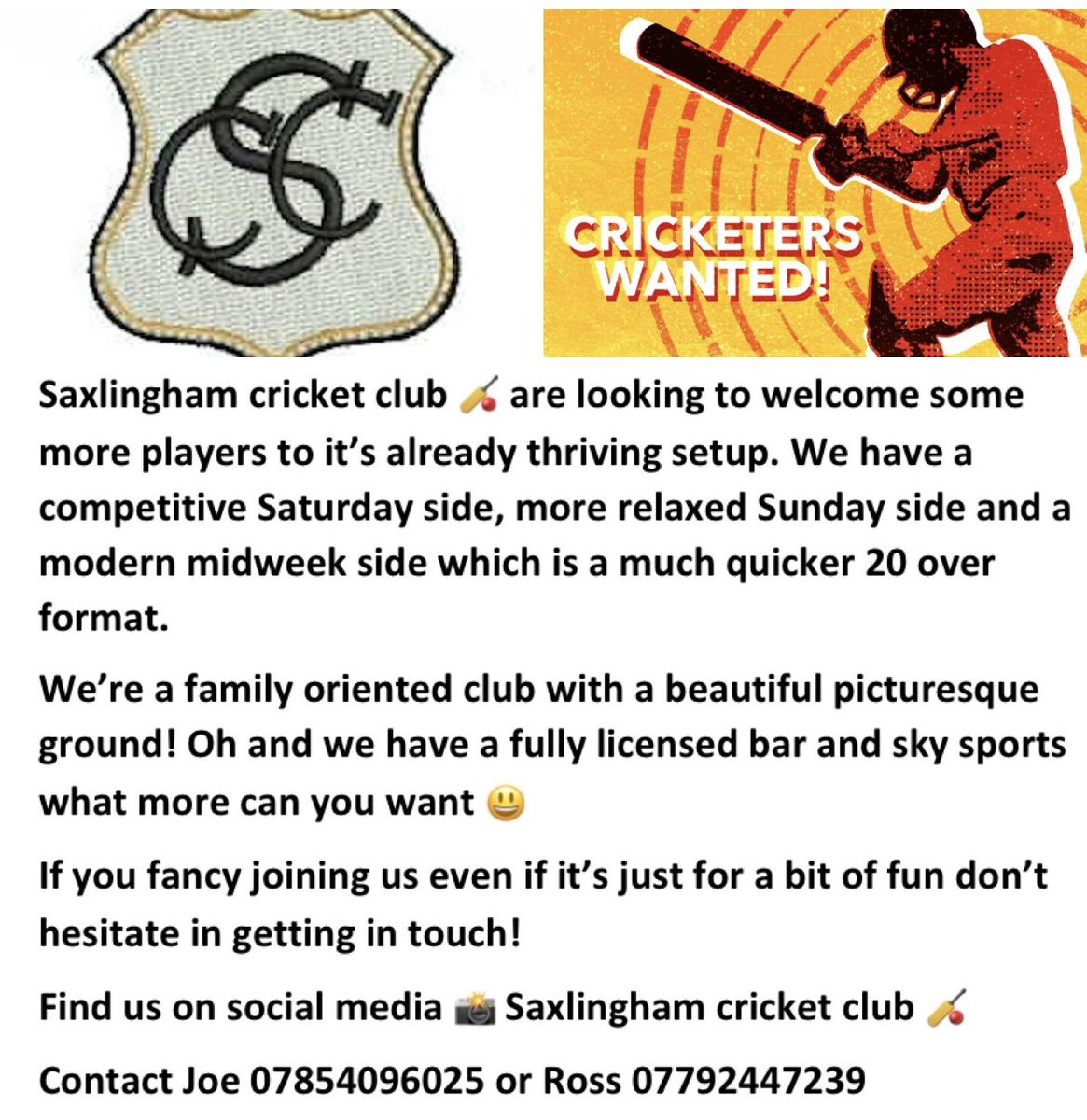 SaxlinghamCC's tweet photo. https://t.co/HULqpGBU8u