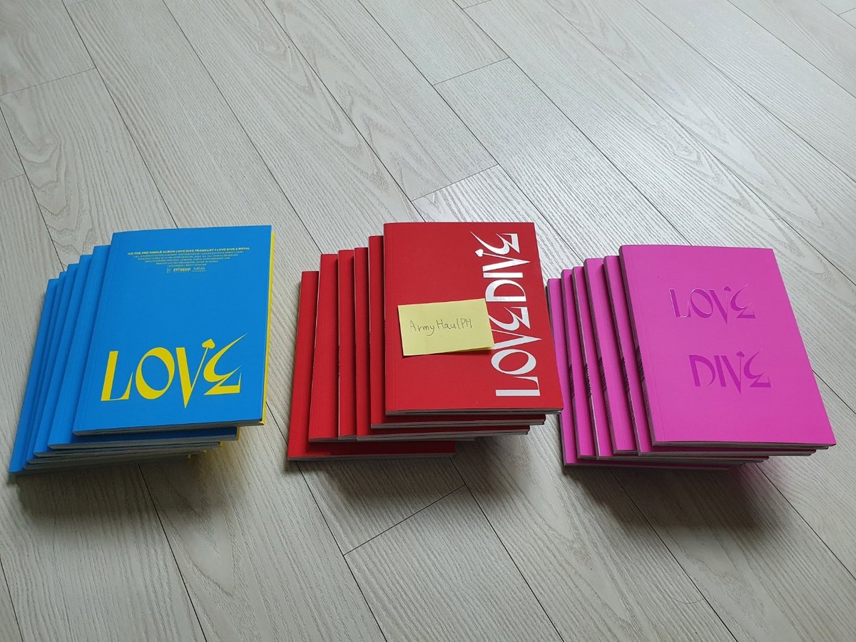 ArmyHaulPH's tweet photo. #AHPHGo

IVE LOVE DIVE UNSEALED ALBUM

no pc and hologram card

145 ea
430 set

dop: 3-7 days
doo: oos
eta: neta

5 set available

mine+ver/set https://t.co/fcHi4lIuVW