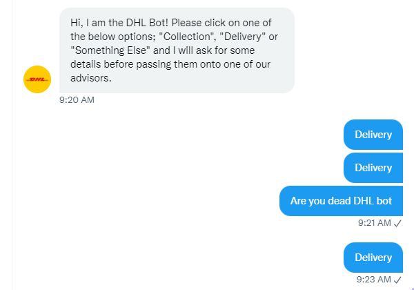yarajeev's tweet photo. Shitty customer service @DHLParcelUK Took me 30 minutes to figure out that it wasn't DHL express but you who take care of my parcel. Then this... https://t.co/PTHYik6TLI