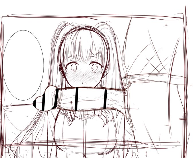 夏コミ本のネーム描いてたけど続き描きたすぎて先にラフ描いちゃった…
催眠前の見せ槍…👍 