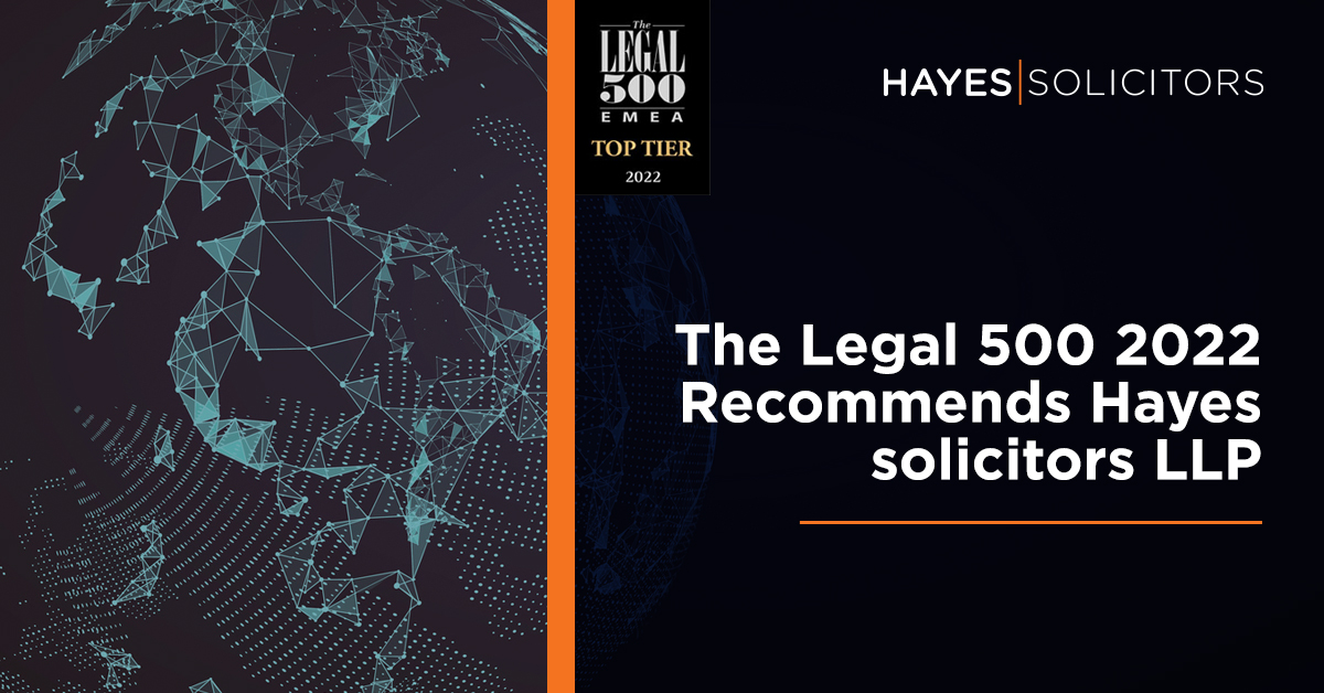 Hayes solicitors LLP (@hayessolicitors) on Twitter photo We are delighted to announce that we have been highly ranked across the full spectrum of practice areas in the latest edition of international legal directory <a href="/thelegal500/">The Legal 500</a> - we're grateful to our clients for their valuable feedback each year hayes-solicitors.ie/News/The-Legal⦠We are delighted to announce that we have been highly ranked across the full spectrum of practice areas in the latest edition of international legal directory <a href="/thelegal500/">The Legal 500</a> - we're grateful to our clients for their valuable feedback each year hayes-solicitors.ie/News/The-Legalā¦