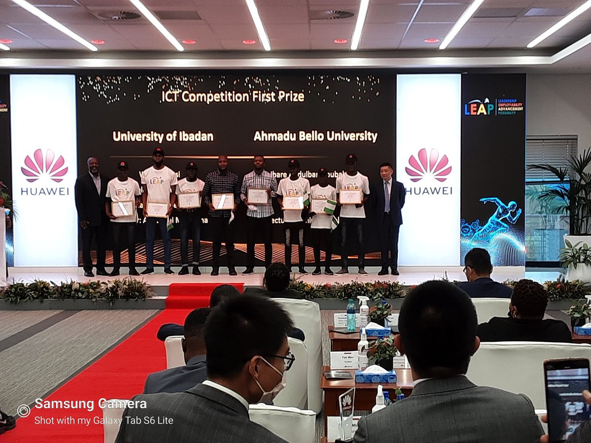 Alhamdulillah

I and my team (up 3) recently participated in Huawei ICT Competition Regional Finals and we bagged the First Prize (Network Track). We represented Ahmadu Bello University and Nigeria and we are proceeding to Global.

<a href="/NgComCommission/">ncc.gov.ng</a> 
<a href="/NITDANigeria/">NITDA Nigeria</a> 
@FMoCDENigeria
