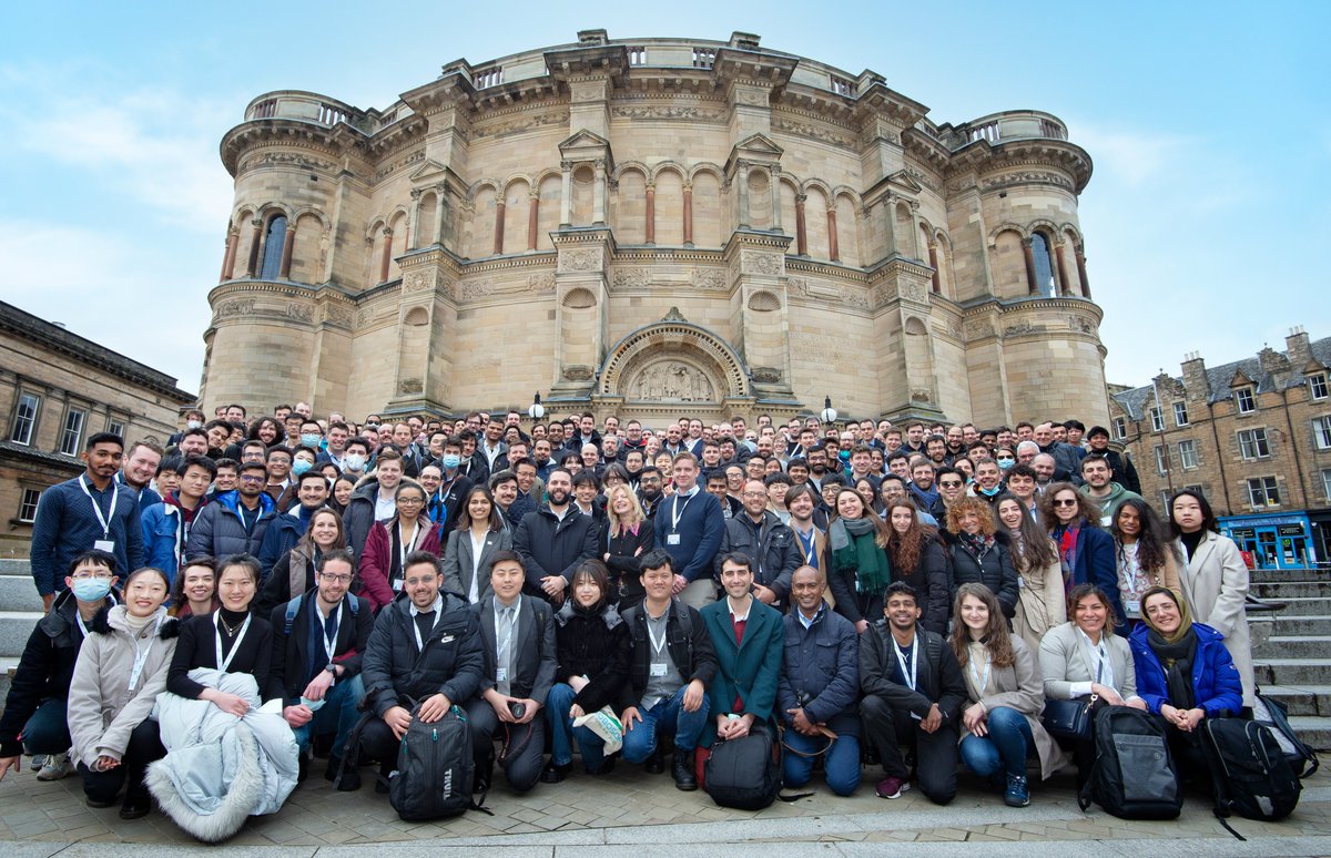#Robosoft2022 was a great conference, thanks to all attendees! 

🤖Registration #numbers are: 250 in person, 160 online 🙌

RTW this amazing group picture 👇😎

#robotics #soft #environment #health #sustainability #people #Edinburgh #McEwanHall
