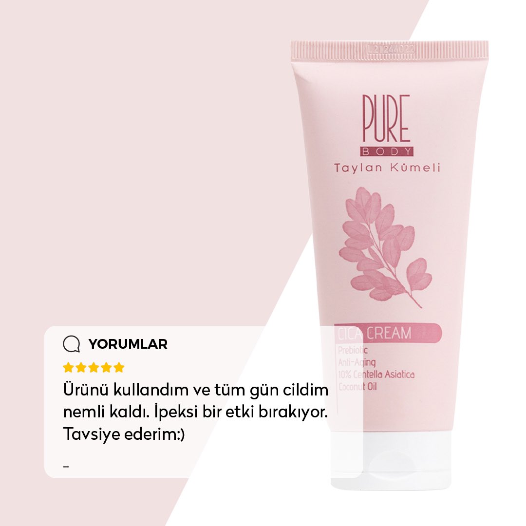 Purebodytr's tweet photo. Pure Body by Taylan Kümeli Cica krem kullananlar çok mutlu🥰🤗

#purebodybytaylankümeli #purebody #cicakrem https://t.co/c5qgFbHSqc