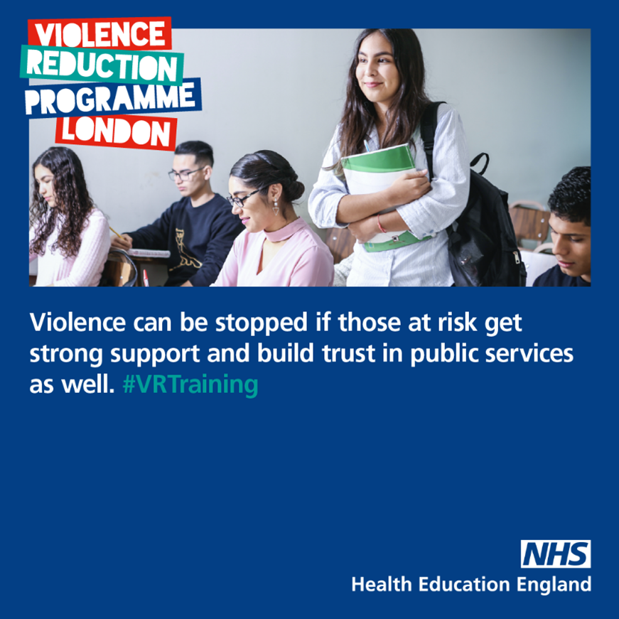 Vervecomms's tweet photo. Learn how you can become part of the solution with the NHS London Violence Reduction Programme’s new eLearning module to support the reduction of violence in local communities: https://t.co/0SFqDB6oEd 

#VRTraining #YoungPeople #violence #publichealth #NHS https://t.co/62ZiJHiNOI