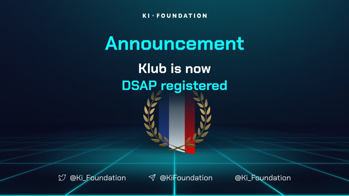 It's official! 🎉 @joinklub is now a licensed DASP by the #AMF! 🇫🇷
A great milestone for Klub 🔥 more details below: 👇

buff.ly/3EaMBOh