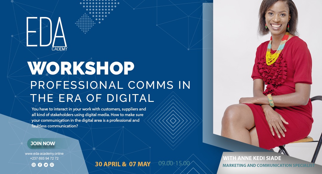 MrDigitalAfrica's tweet photo. Je recommande fortement cette formation de @academy_eda pour les entrepreneurs, les commerciaux, community manager, les responsables des PME, si vous avez des problèmes avec l'organisation de votre com et souhaitez aller vers plus de professionnalisme. DOUALA 30 Avril et 7 Mai. https://t.co/JAGWosX5z3