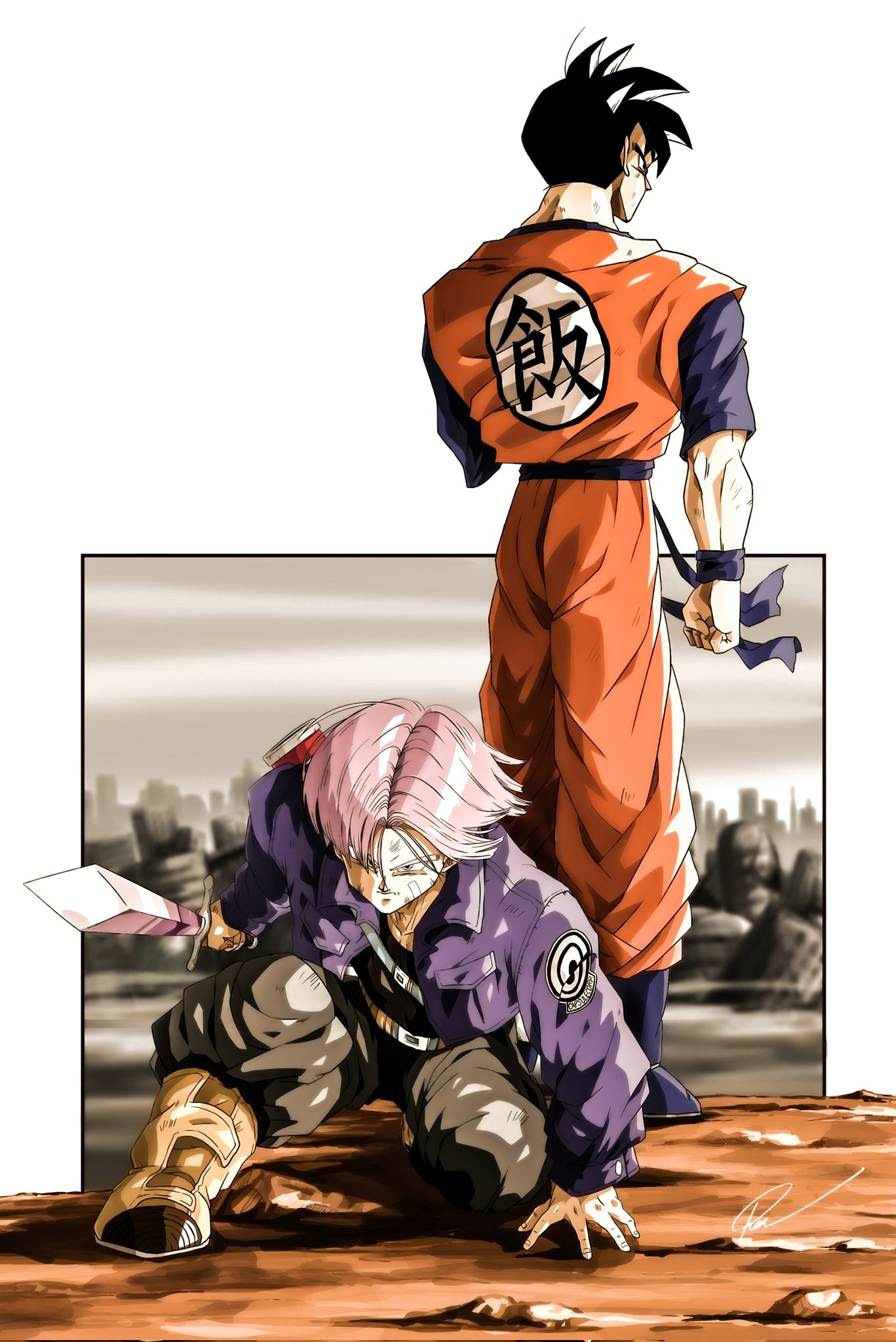 Ren 未来悟飯 未来トランクス イラスト ドラゴンボール Dragonball T Co Wgbsr4to08 Twitter