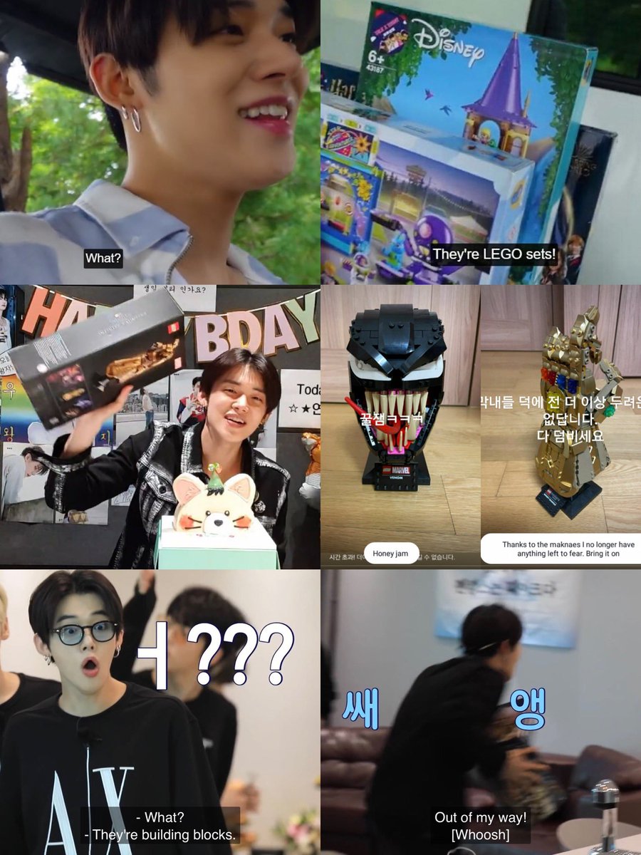 HUEKAN1SMS's tweet photo. yeonjun and his unending love for LEGOs🙁🙁 https://t.co/WysANjqu27