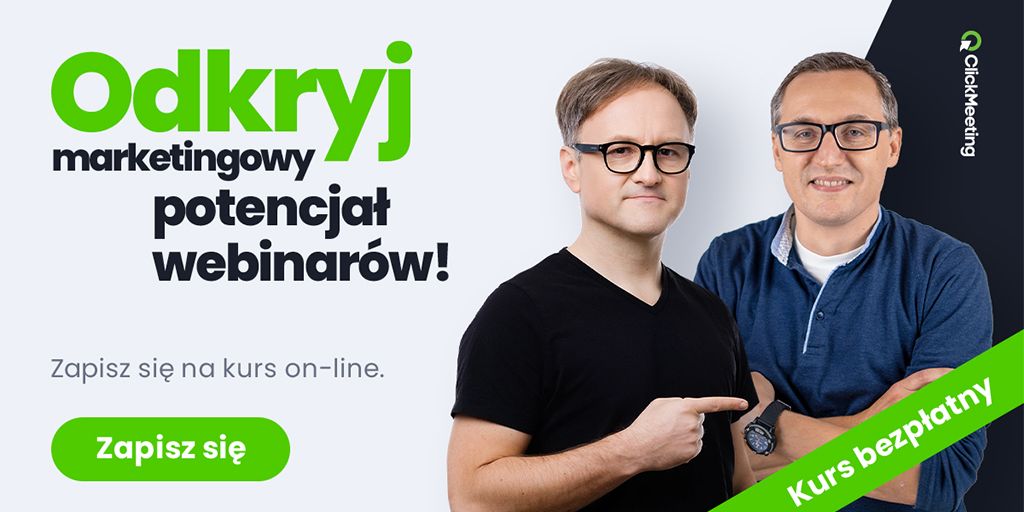 clickmeeting's tweet photo. 🔥 Zyskaj nową przestrzeń komunikacji z Twoimi klientami!
💡 Zapisz się na bezpłatny kurs z @kurasinski i odkryj marketingowy potencjał webinarów!
👉 https://t.co/zWXdq42Ilz
#marketing #webinary #kurs https://t.co/SwgvTywmzA