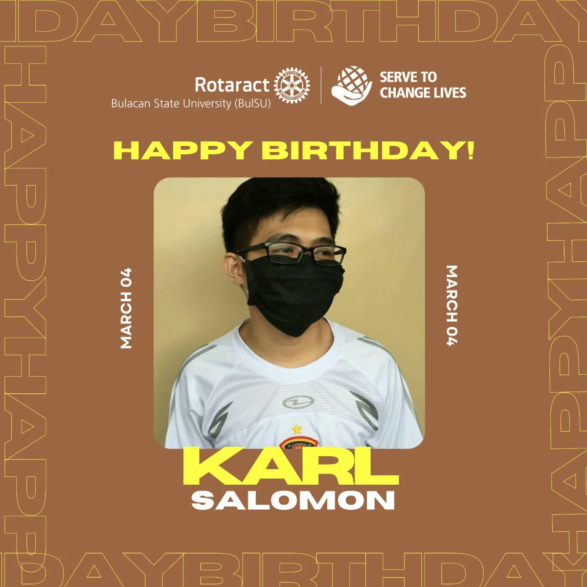 RotaractBulSU's tweet photo. Again, from your RAC BulSU Family, Happy Birthday, March Babies!
#FlyHighRACBulSU
#Rotaract
#RotaractBulSU
#ServeToChangeLives
#LifeChangingYear
#SoaringDistrict3770
#DistritoNatinTo
#ServiceFellowshipInnovation
#FellowshipThroughService
#RotaryInternational https://t.co/tzAqTbPLtV