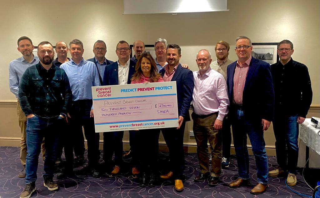 Well done to everyone at @SMBAManchester who supported Paint Altrincham Pink this year and raised a whopping £2,700 by hosting a networking event in March. Great work all 👍   
#paintaltypink #paintaltrinchampink #cancerswareness #preventbreastcancer