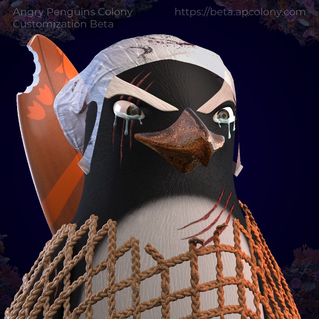 egldZen's tweet photo. This is madness🤯, I can't stop crying, That plastic bag from my head almost suffocated me and made me an easy target for predators ... WTF !!! Why do you people throw plastic garbage in the seas and oceans ? ⚡
#AngryPenguinsCustomization #AngryPenguins #NFTart
@AngryPenguins_ https://t.co/eCdD3kSPre